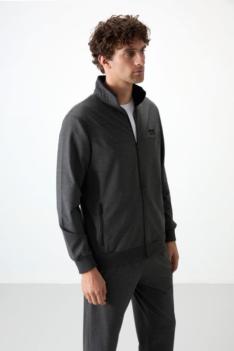 Herren Strick-Fleece Sweatshirt und Hose Set - Image 2