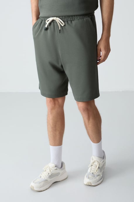 Herren Übergröße Baumwollmischung T-Shirt und Shorts Set - Image 5