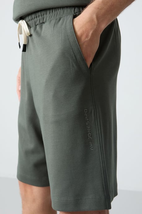 Herren Übergröße Baumwollmischung T-Shirt und Shorts Set - Image 6