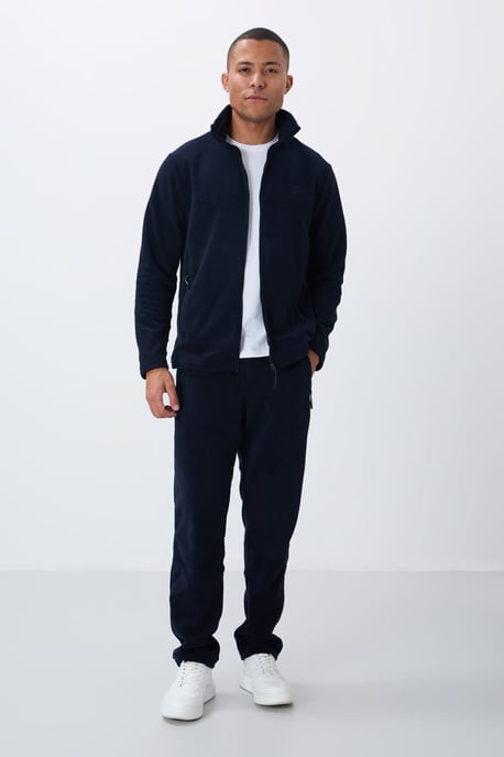 Herren Zip-Fleece-Sweatshirt und Hose Set - Image 1