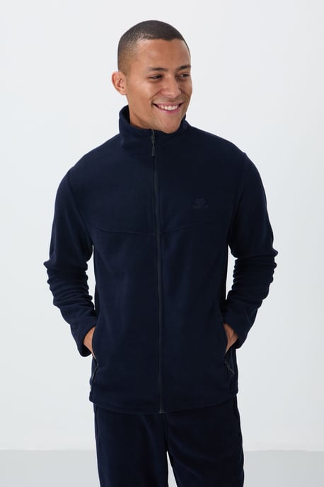 Herren Zip-Fleece-Sweatshirt und Hose Set - Image 3