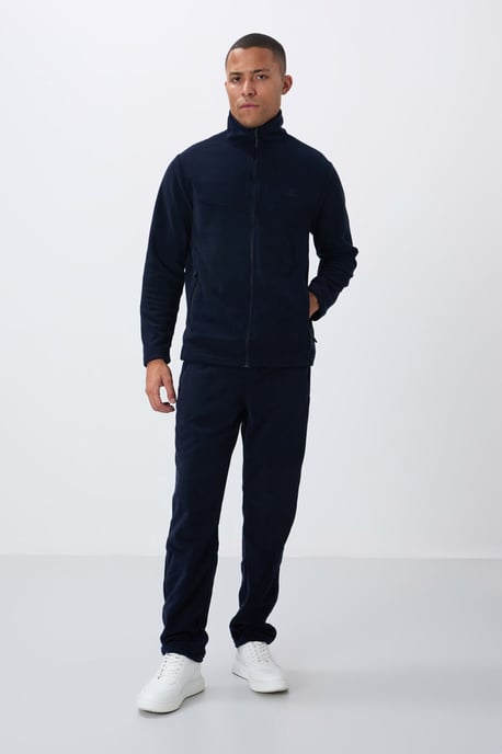 Herren Zip-Fleece-Sweatshirt und Hose Set - Image 5