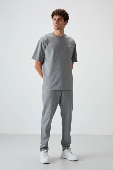 Herren Übergröße Baumwoll-Polyester Aktives Set - Image 3