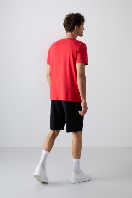 Bedrucktes Baumwoll-Jersey T-Shirt und Shorts-Set - Image 5