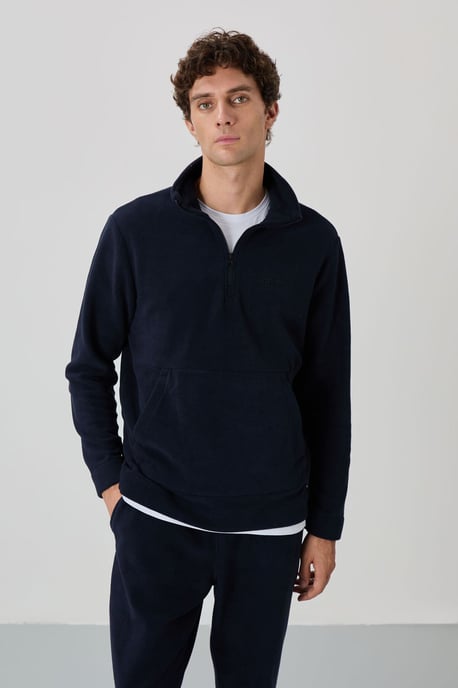 Herren-Polyester-Fleece-Sweatshirt- und Hosen-Set - Image 2