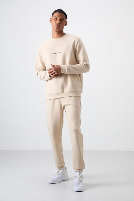 Bedrucktes Fleece Sweatshirt und Hosen Set - Image 4