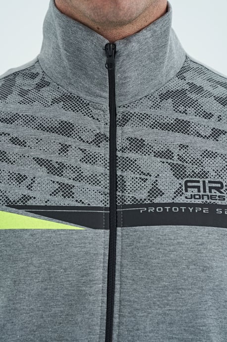 Bedrucktes Sweatshirt- und Hosen-Set mit Reißverschlusskragen - Image 2