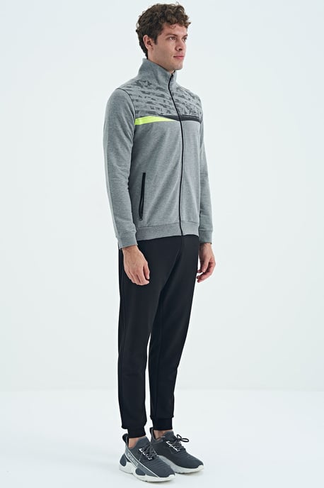 Bedrucktes Sweatshirt- und Hosen-Set mit Reißverschlusskragen - Image 4