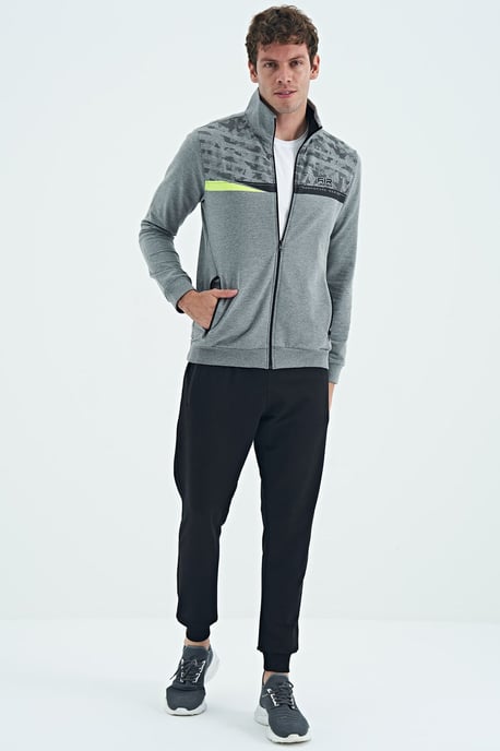 Bedrucktes Sweatshirt- und Hosen-Set mit Reißverschlusskragen - Image 6