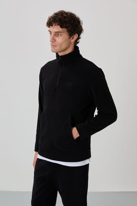 Herren Polyester-Fleece Sweatshirt- und Hosen-Set - Image 2