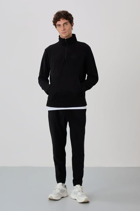 Herren Polyester-Fleece Sweatshirt- und Hosen-Set - Image 4