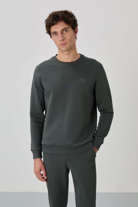 Herren Sweatshirt- und Jogginghosen-Set aus Baumwoll-Polyester-Fleece - Image 2
