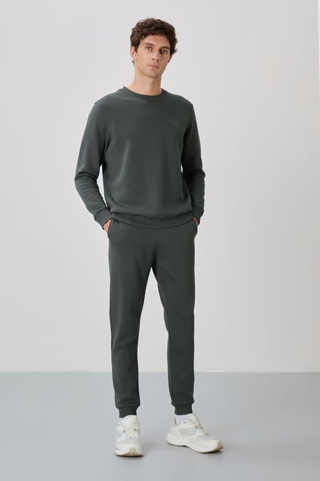 Herren Sweatshirt- und Jogginghosen-Set aus Baumwoll-Polyester-Fleece - Image 4