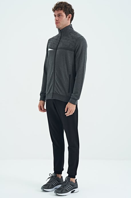 Bedrucktes Sweatshirt mit Reißverschlusskragen und Hosen-Set - Image 2