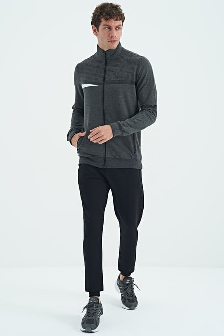 Bedrucktes Sweatshirt mit Reißverschlusskragen und Hosen-Set - Image 6