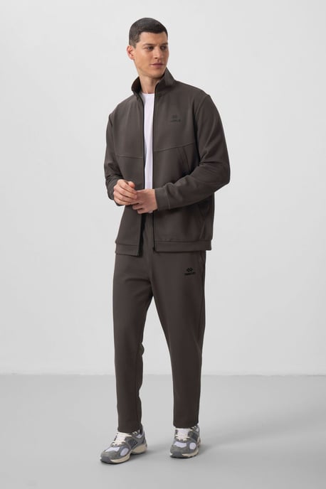 Herren Langarm-Zip Sweatshirt und Hose Set - Image 5