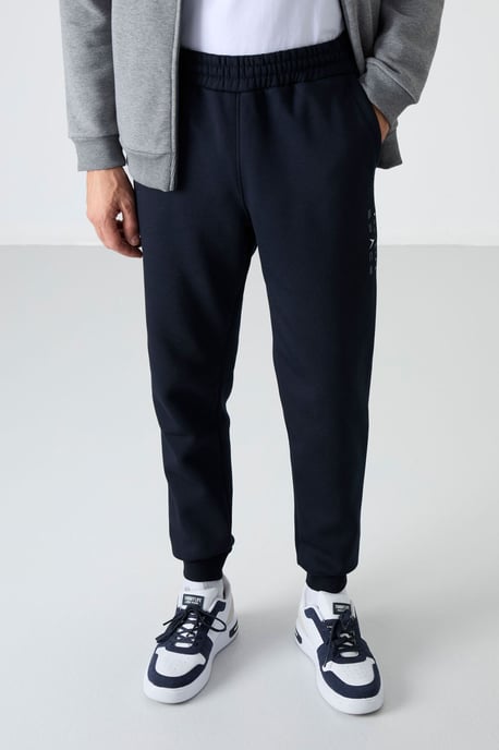 Herren Farbblockiertes Zip-Sweatshirt und Jogginghosen-Set - Image 5