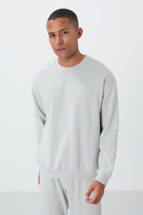 Herren Baumwoll-Polyester Fleece Sweatshirt und Hose Set - Image 2
