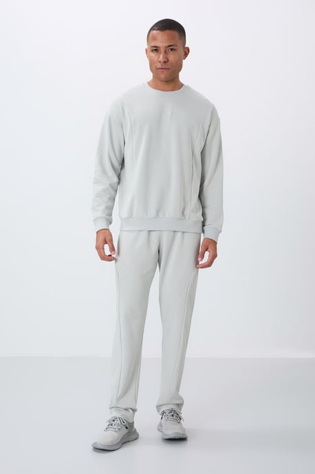 Herren Baumwoll-Polyester Fleece Sweatshirt und Hose Set - Image 4