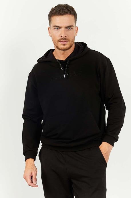 Übergroßer Kapuzen-Sweatshirt- und Hosenanzug - Image 6