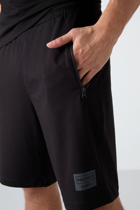 Bedrucktes Baumwoll-Jersey T-Shirt und Shorts Set - Image 4