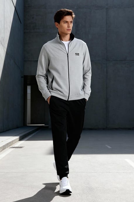 Herren Fleece Sweatshirt und Hosen Set - Image 1