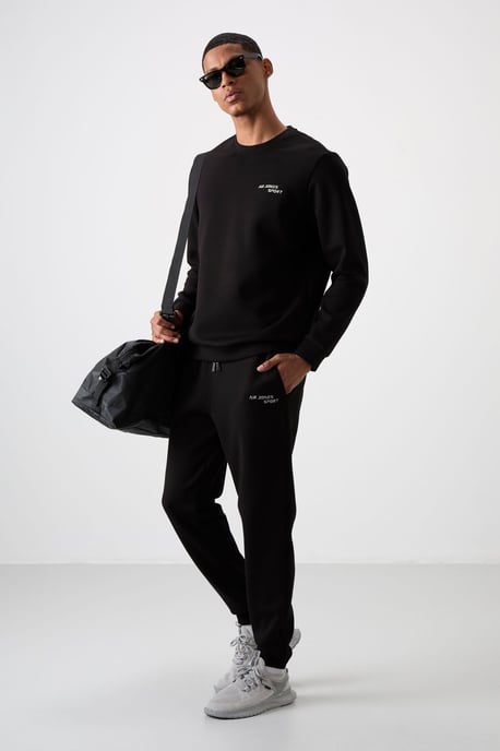 Herren Langarm Sweatshirt und Hose Set - Image 1