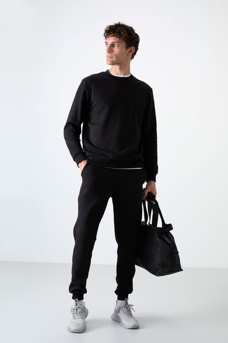 Herren Baumwoll-Polyester Fleece Sweatshirt- und Hose-Set - Image 1