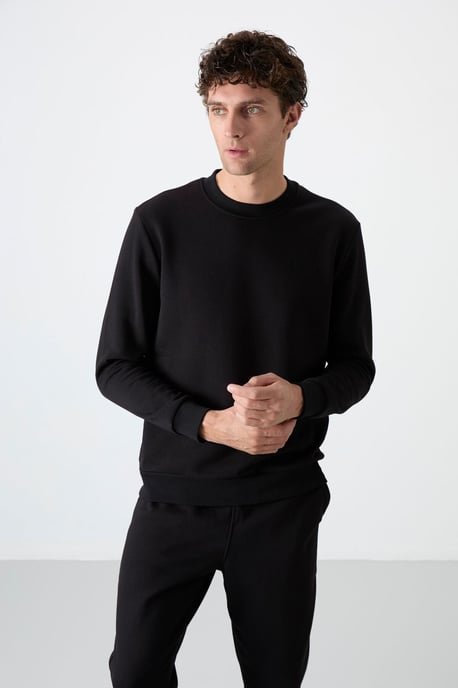 Herren Baumwoll-Polyester Fleece Sweatshirt- und Hose-Set - Image 2
