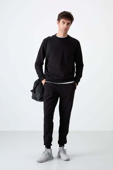 Herren Baumwoll-Polyester Fleece Sweatshirt- und Hose-Set - Image 4