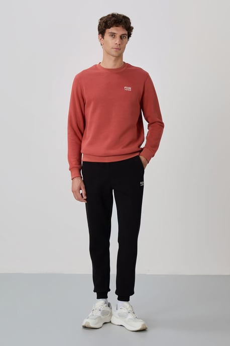 Herren Baumwoll-Polyester Fleece Sweatshirt und Hosen Set - Image 1