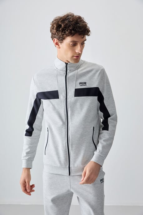 Herren Colorblock Fleece Sweatshirt- und Hosen-Set - Image 2