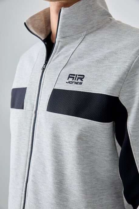 Herren Colorblock Fleece Sweatshirt- und Hosen-Set - Image 3