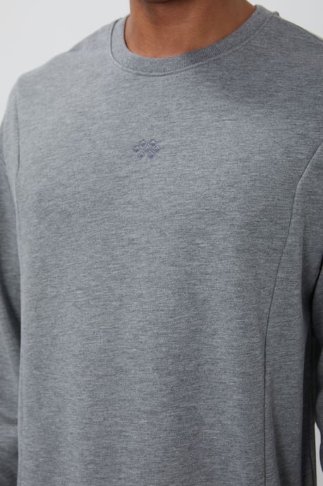 Herren Baumwoll-Polyester Fleece Sweatshirt- und Hosen-Set - Image 5