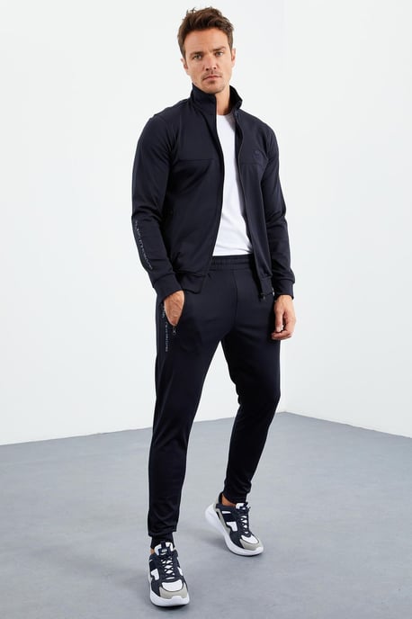 Herren Scuba Strick Sweatshirt und Hosen Set - Image 4