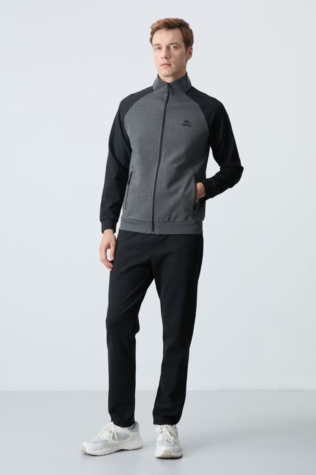 Herren Farbblockiertes Strick-Active Set - Image 1