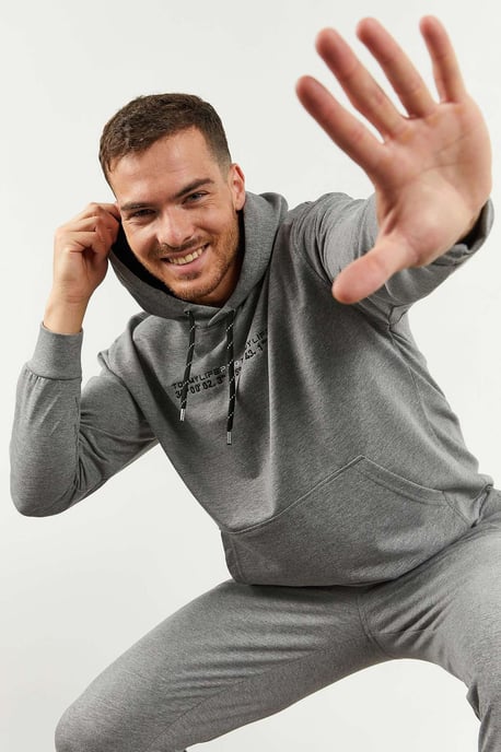 Oversized Kapuzensweatshirt und Hose Set - Image 2