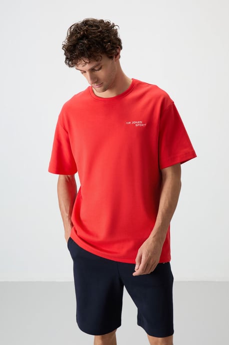 Oversized T-Shirt mit kurzen Ärmeln und Shorts-Set - Image 2