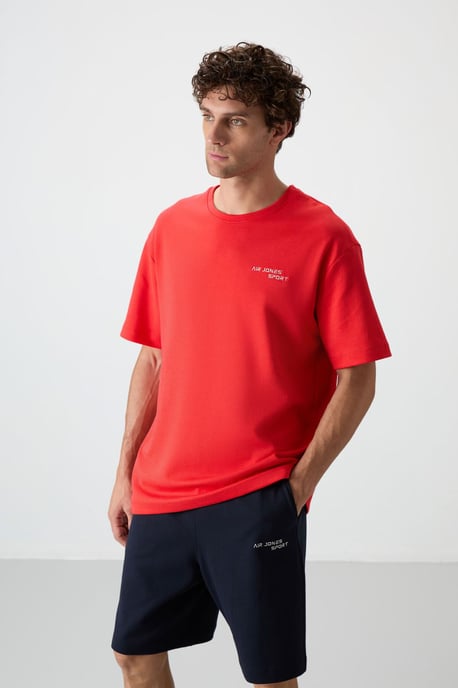 Oversized T-Shirt mit kurzen Ärmeln und Shorts-Set - Image 5