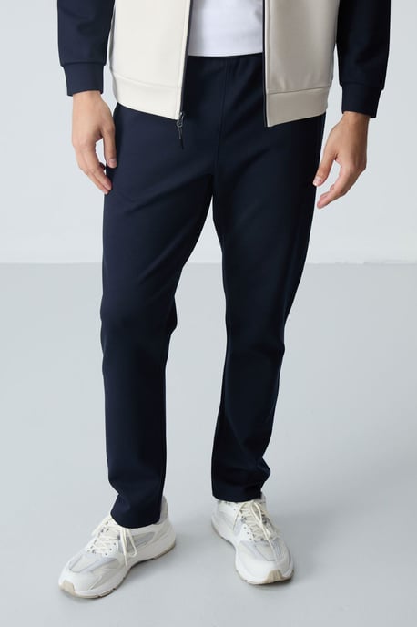 Herren Farbblockiertes Strick-Trainingsset - Image 4
