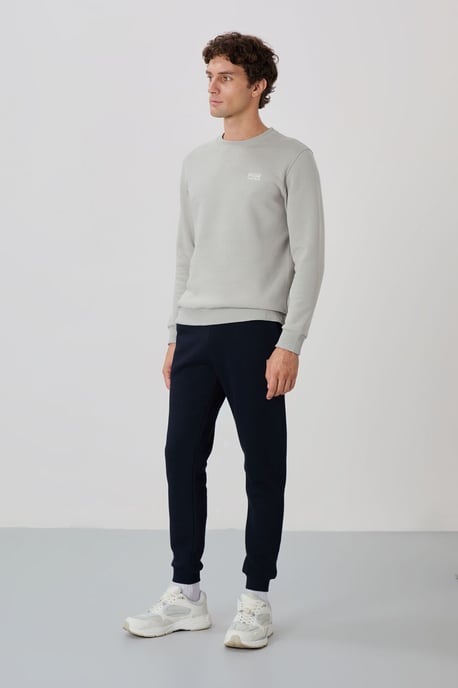 Herren Baumwoll-Polyester Fleece Sweatshirt- und Hosen-Set - Image 5