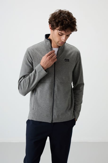 Herren Sweatshirt und Hose Set aus Baumwollmischung mit Reißverschluss - Image 2