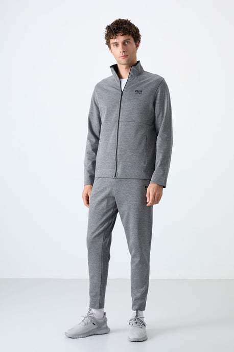 Herren Sweatshirt mit Reißverschlusskragen und Hose Set - Image 1