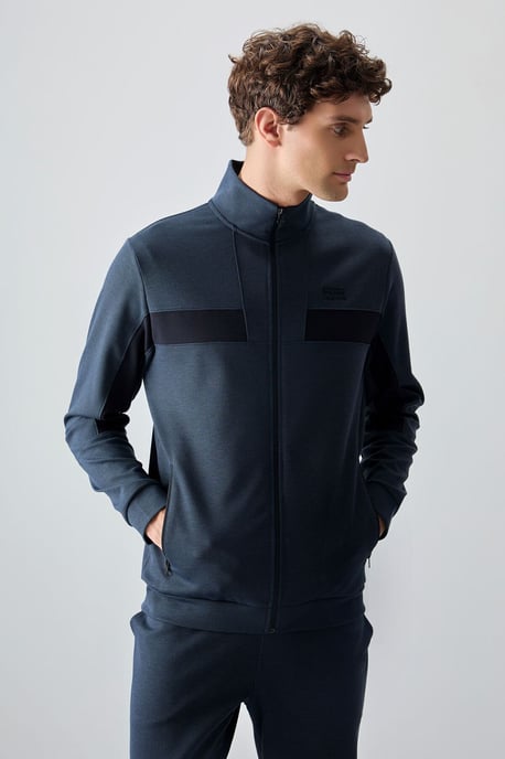 Herren Sweatshirt- und Hosen-Set mit Farbblockdesign - Image 4