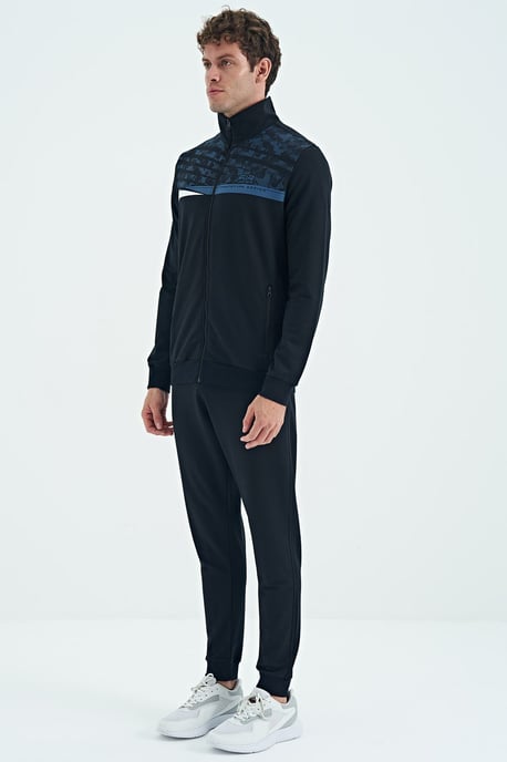 Bedrucktes Sweatshirt mit Reißverschlusskragen und Hosen-Set - Image 2