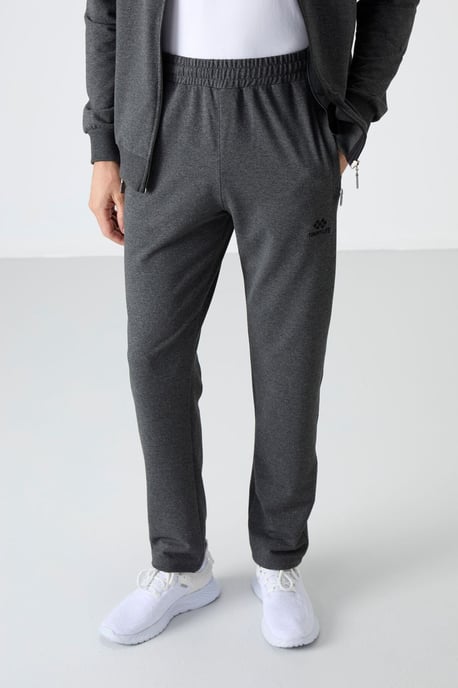 Herren Relaxed Fit Zip-Kragen Sweatshirt und Hosen Set - Image 3
