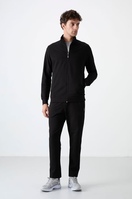 Herren Sweatshirt- und Hosen-Set mit entspanntem Fit und Reißverschlusskragen - Image 2