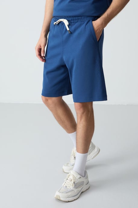 Herren Oversized Baumwollmischung T-Shirt und Shorts Set - Image 5