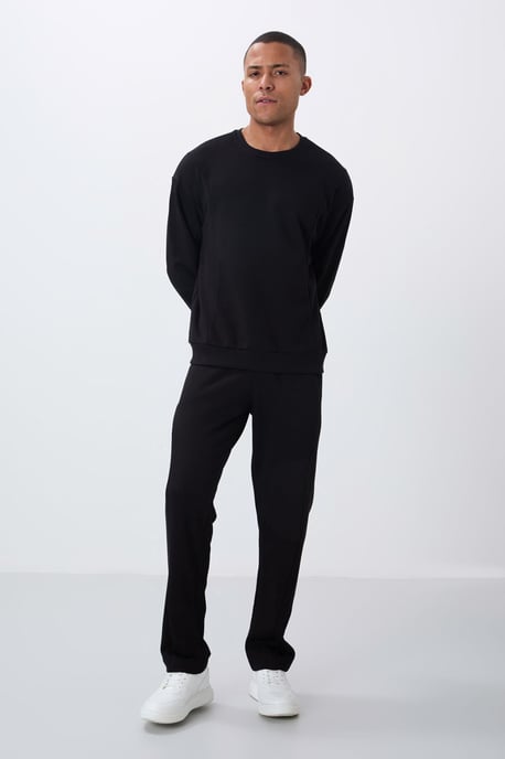 Herren-Fleece Sweatshirt und Hose aus Baumwolle-Polyester-Mix Set - Image 5