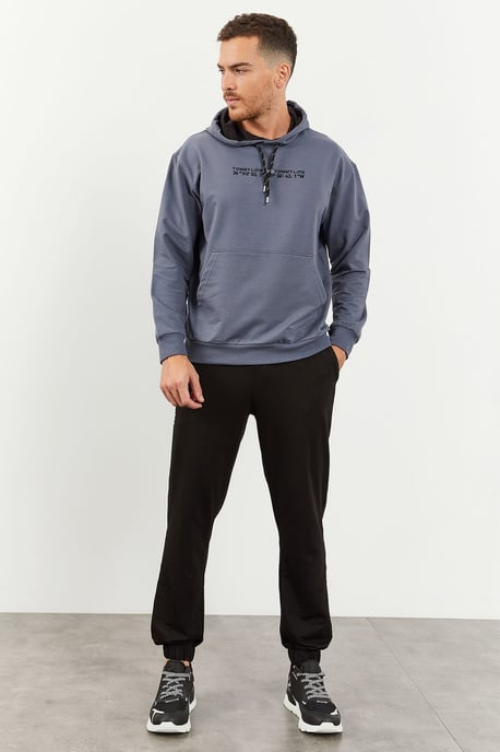 Übergröße Kapuzensweatshirt und Hose Set - Image 3